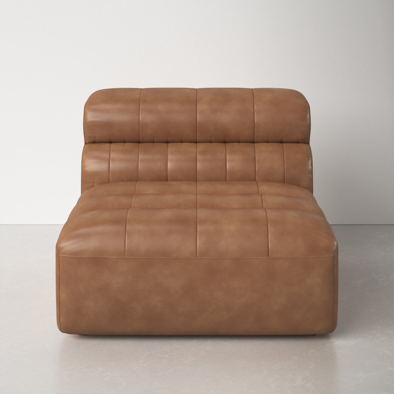 Anya Genuine Leather Slipper Chair & Reviews AllModern